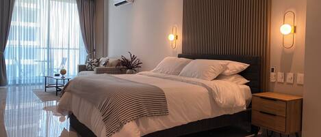 1 chambre, bureau, Wi-Fi, literie fournie
