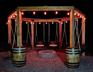 Property grounds - Restin' Holes Ky Bourbon Trail A-Sauna-HotTub-Gym-Playground-Waterfall-Themed (Willisburg)