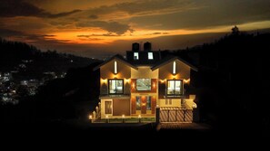 Front of property - evening/night - May Flower Cottage  (Ooty)