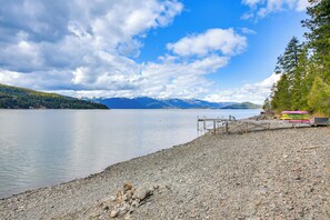 Beach - Peaceful Cabin w/ Dock on Lake Pend Oreille (Sagle)