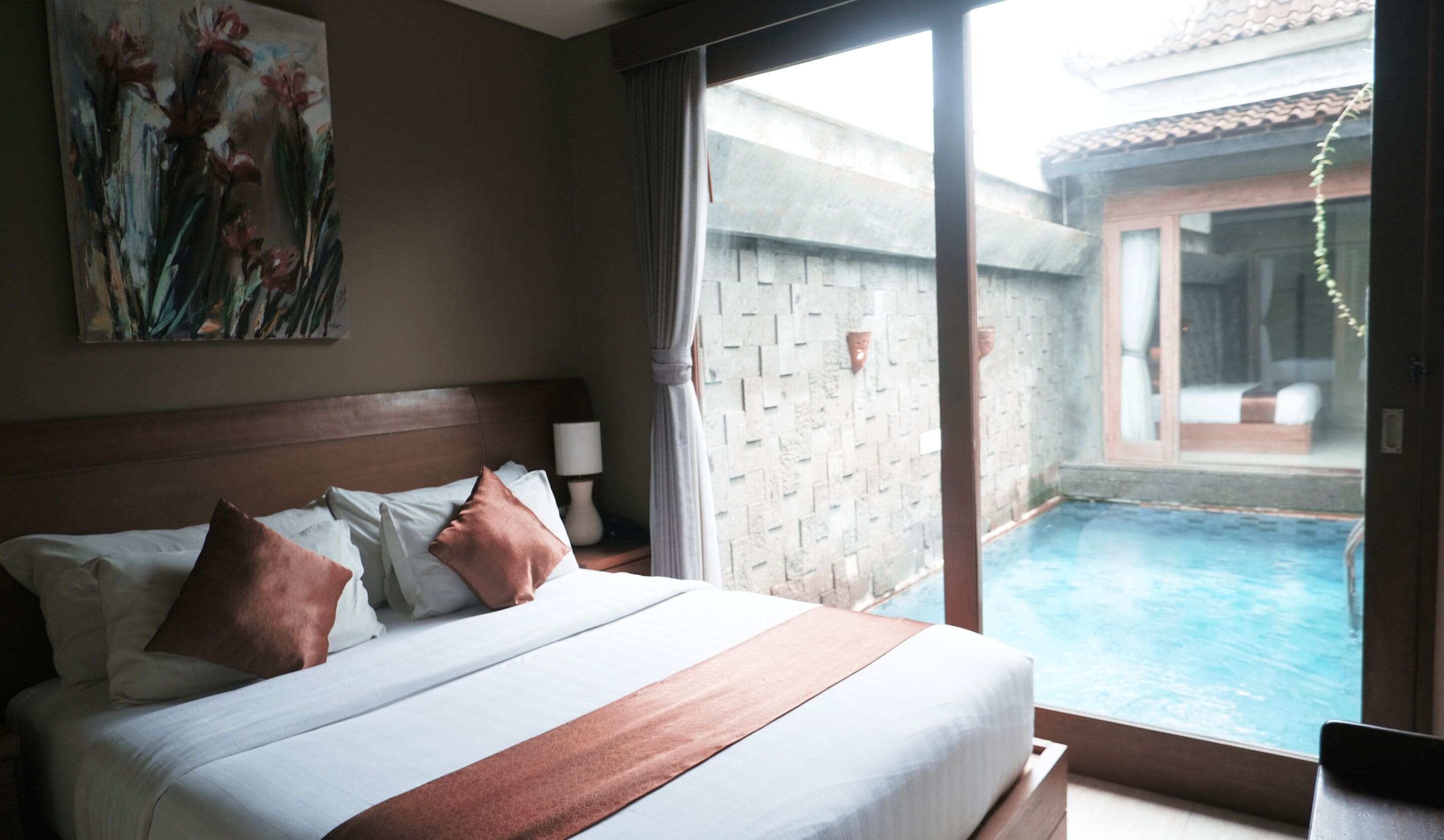 Villa, 2 Bedrooms, Private Pool | Minibar, desk, laptop workspace, blackout drapes