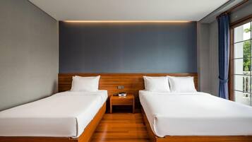 Habitación doble | Decoración individual, mobiliario individual, wifi gratis y ropa de cama