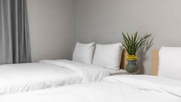 Deluxe Twin Room, 2 Double Beds | Free WiFi, bed sheets