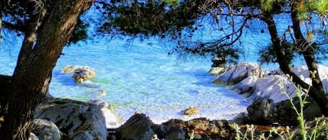 靠近海滩