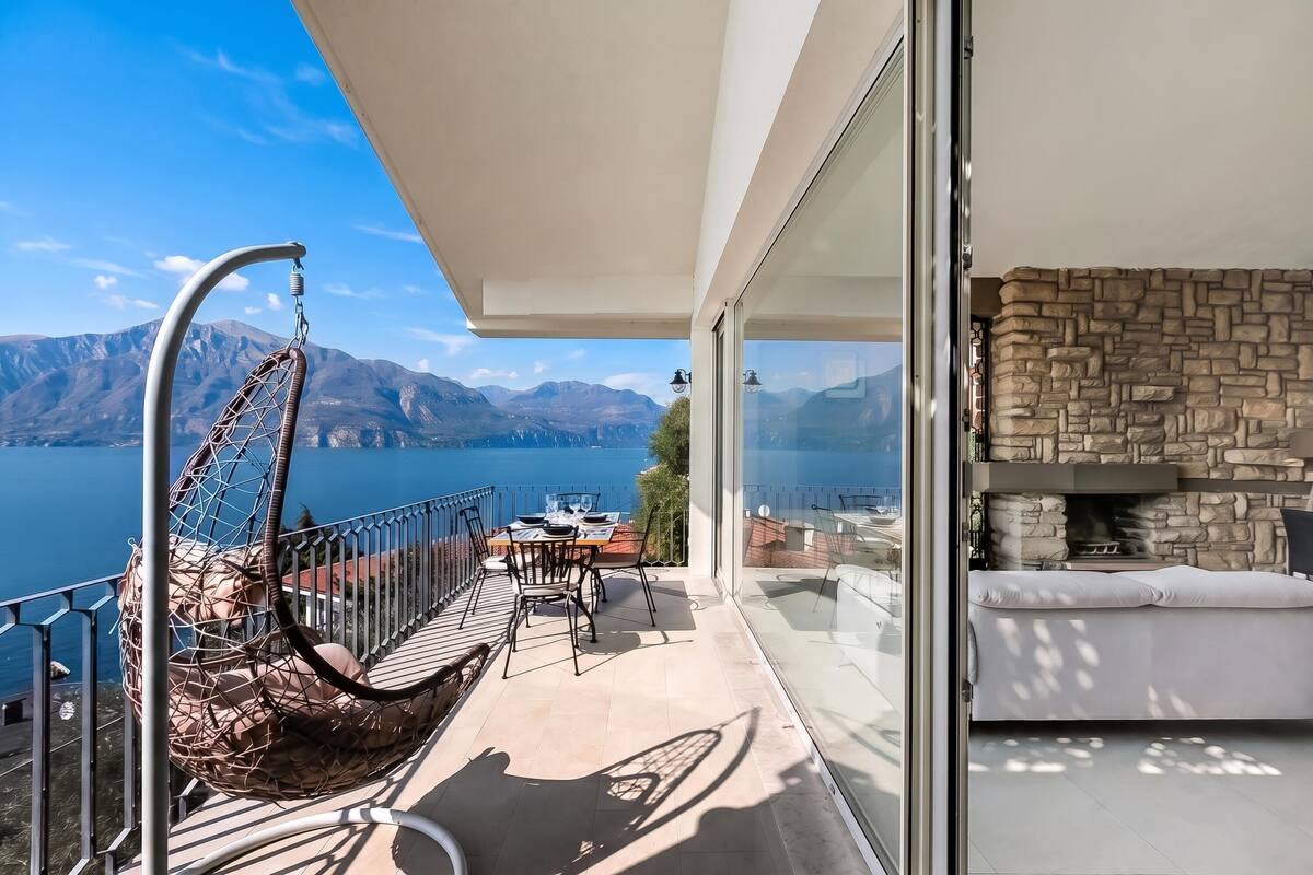 Casa familiar, 1 habitación, balcón, junto al lago (Boutique apartment Marte with Pool) | Terraza o patio