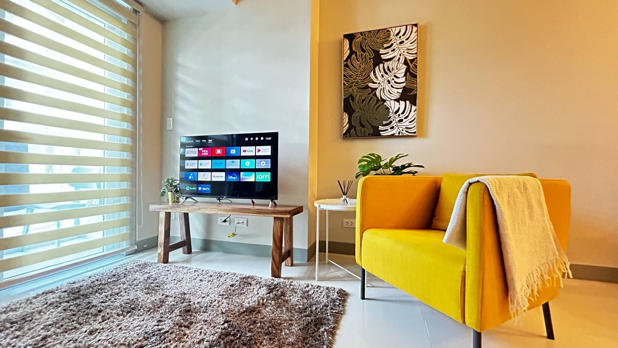 Departamento, balcón, vista a la ciudad | Tabla de planchar con plancha y wifi gratis 