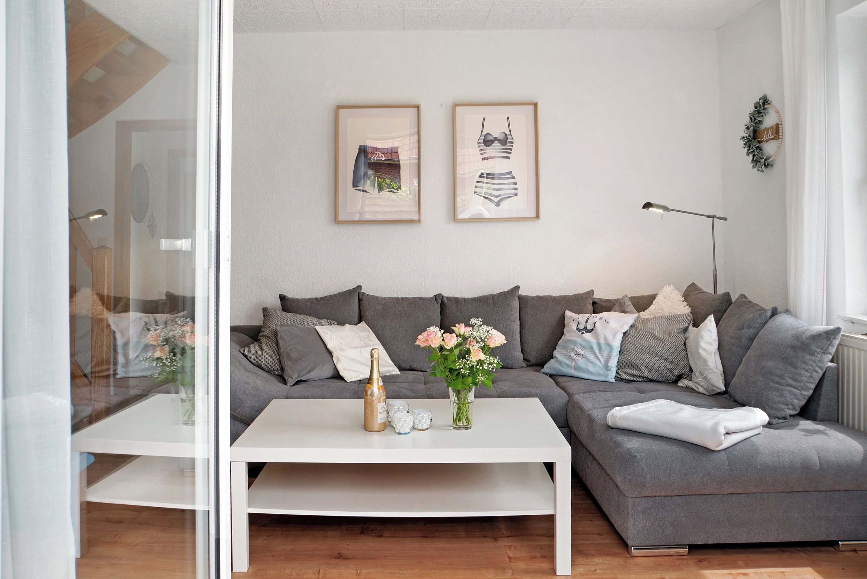 Tv, dvd-spelare och en stereo