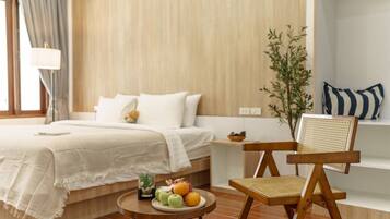 Kamar Double Deluks | Didekorasi berbeda-beda dan dilengkapi dengan perabotan berbeda-beda