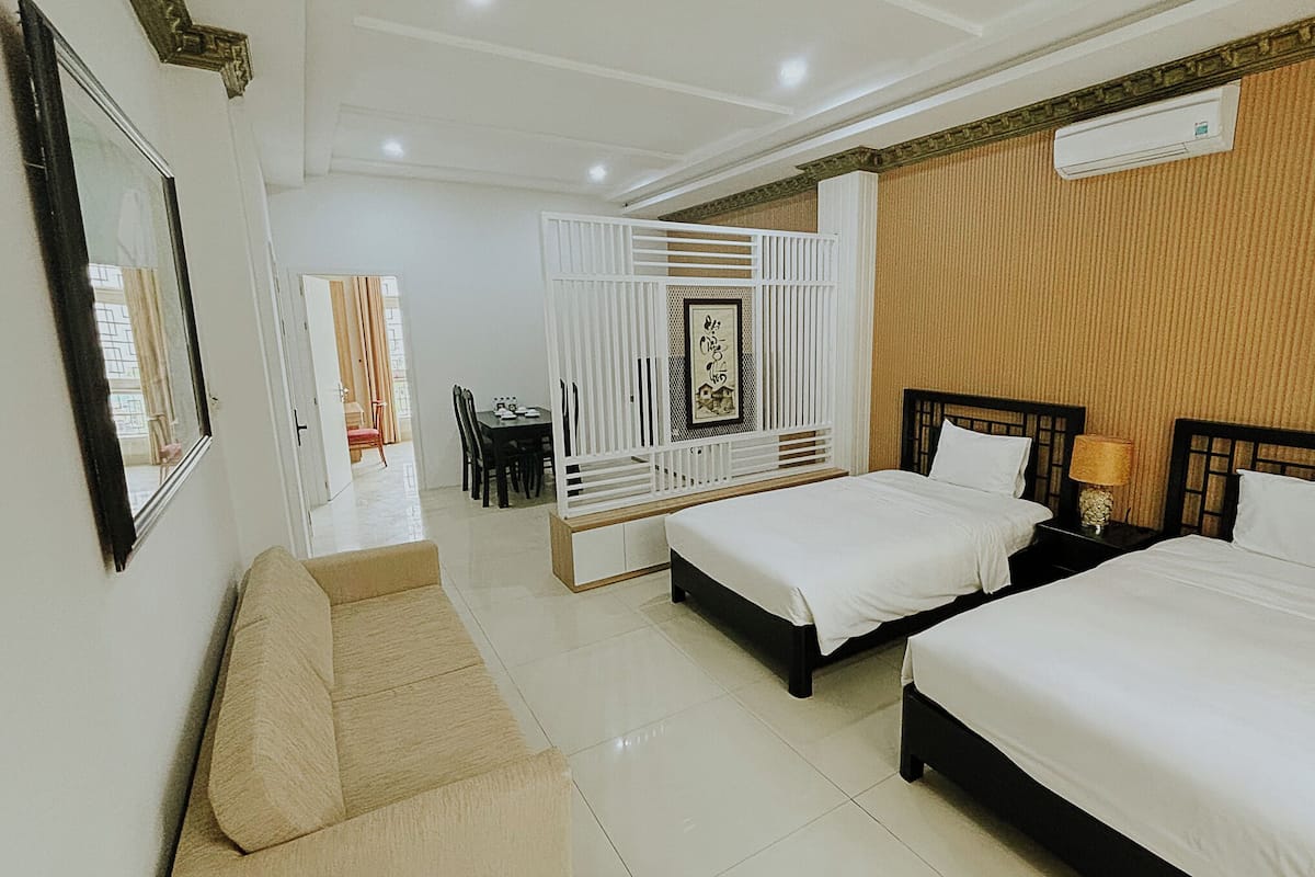 Family Apartment, City View | 1 bedroom, in-room safe, desk, laptop workspace