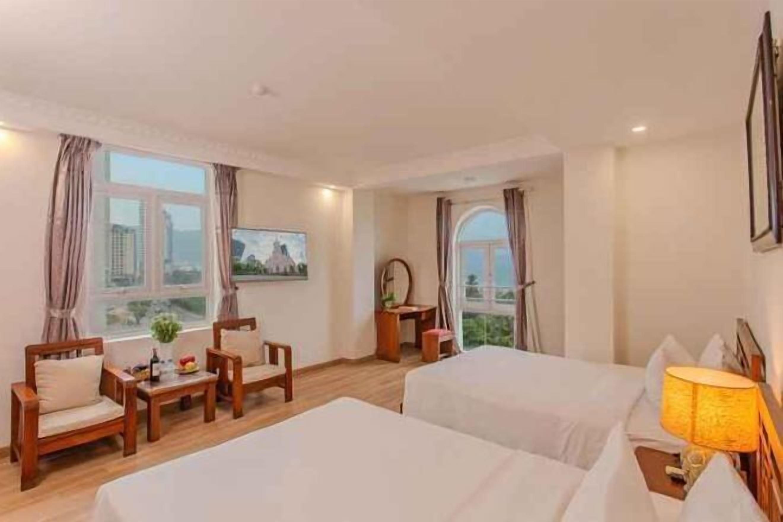 In-room safe, desk, laptop workspace, blackout curtains