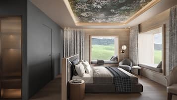 Deluxe Double Room, Hill View | 1 bedroom, in-room safe, desk, free WiFi
