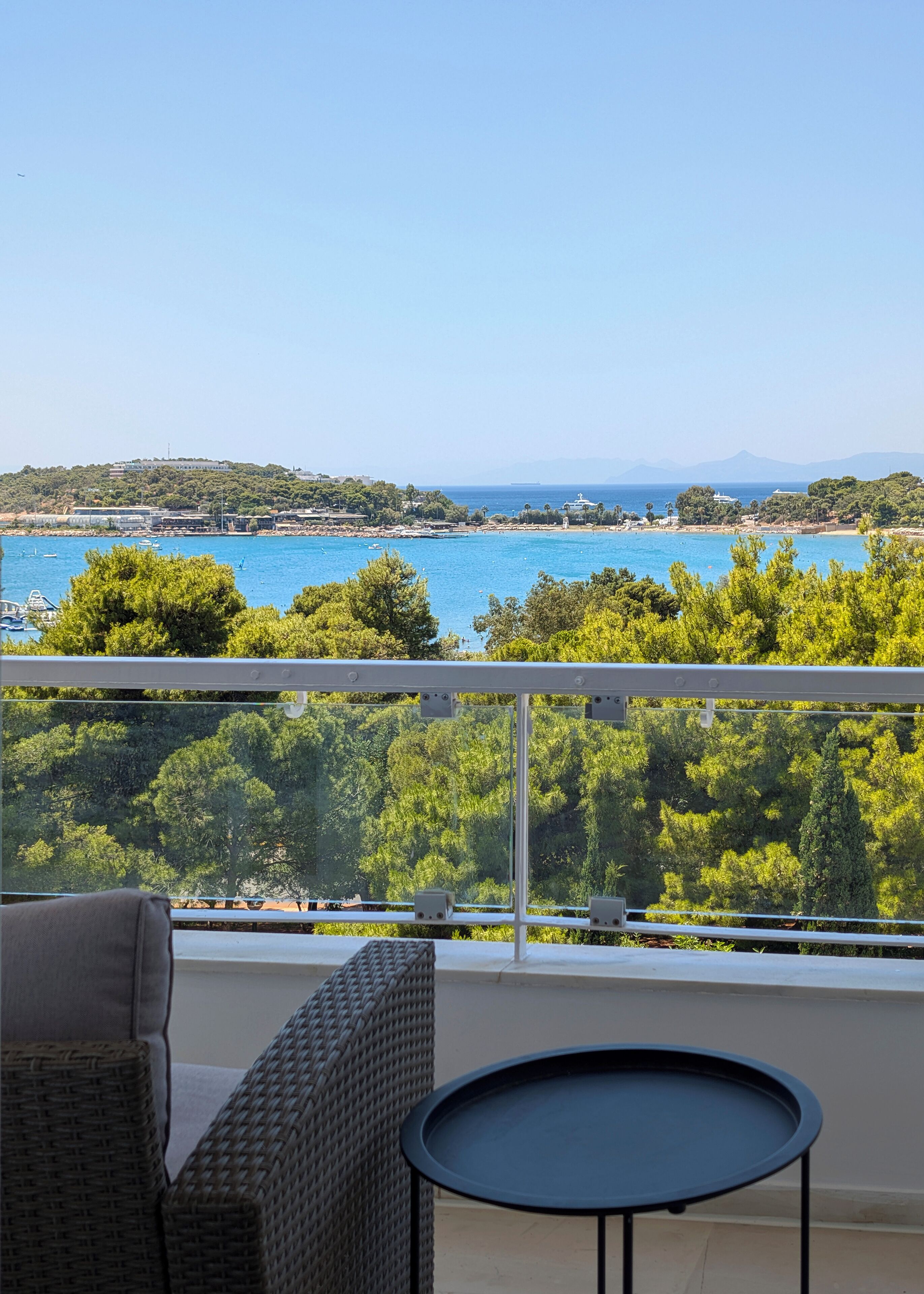 Comfort appartement, 2 slaapkamers, uitzicht op zee | Terras