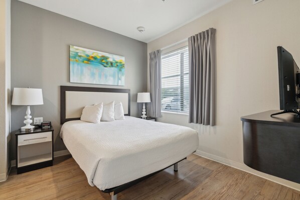 Desk, iron/ironing board, travel crib, free WiFi