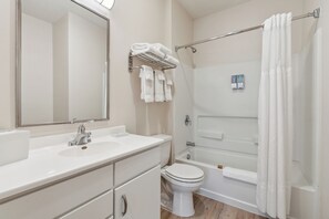 Hair dryer, towels
