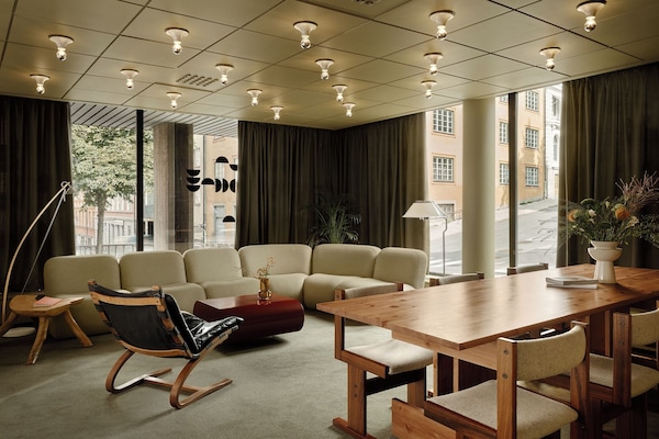 Sittområde i lobbyn