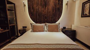 Ropa de cama de alta calidad y minibar