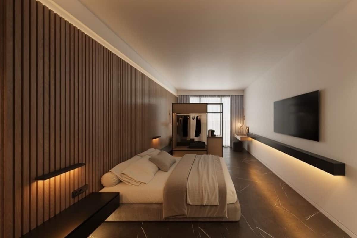 1 slaapkamer, lakens van Egyptisch katoen, luxe beddengoed