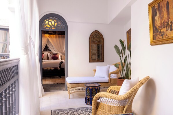 Luxury Suite, Private Bathroom, Courtyard Area (Hortensia) | In-room safe, desk, free WiFi