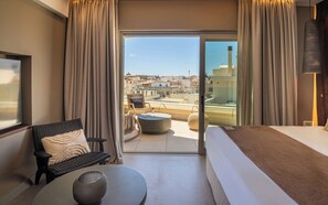 Comfort-Doppel- oder -Zweibettzimmer, Balkon, Stadtblick | Blick auf die Stadt