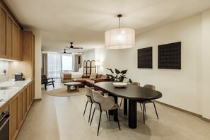 In-room safe, desk, laptop workspace, blackout curtains - AX The Heights Residences (Rabat)