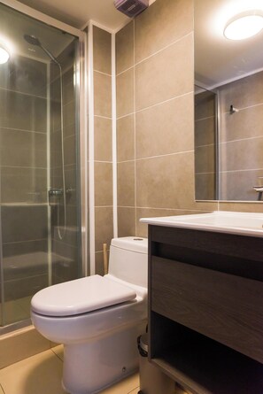 Shower, hair dryer