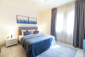 Deluxe appartement, 2 slaapkamers, niet-roken, keuken | Gratis wifi