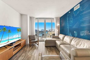 TV, offices - Waterfront Oasis - Beach Services - 18th Floor (Hallandale Beach)