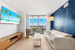 TV, offices - Balcony Bliss - Beachside Services - 26th Floor (Hallandale Beach)