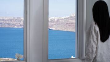 Deluxe-huvila, merinäköala | 1 makuuhuone, tallelokero huoneessa, äänieristys, silitysrauta/-lauta