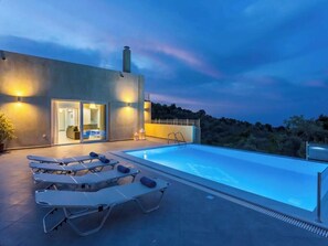 Pool - Aegean Breeze Skiathos, a spacious villa with pool and magnificent sea view (Skiathos,Agios Dimitrios)