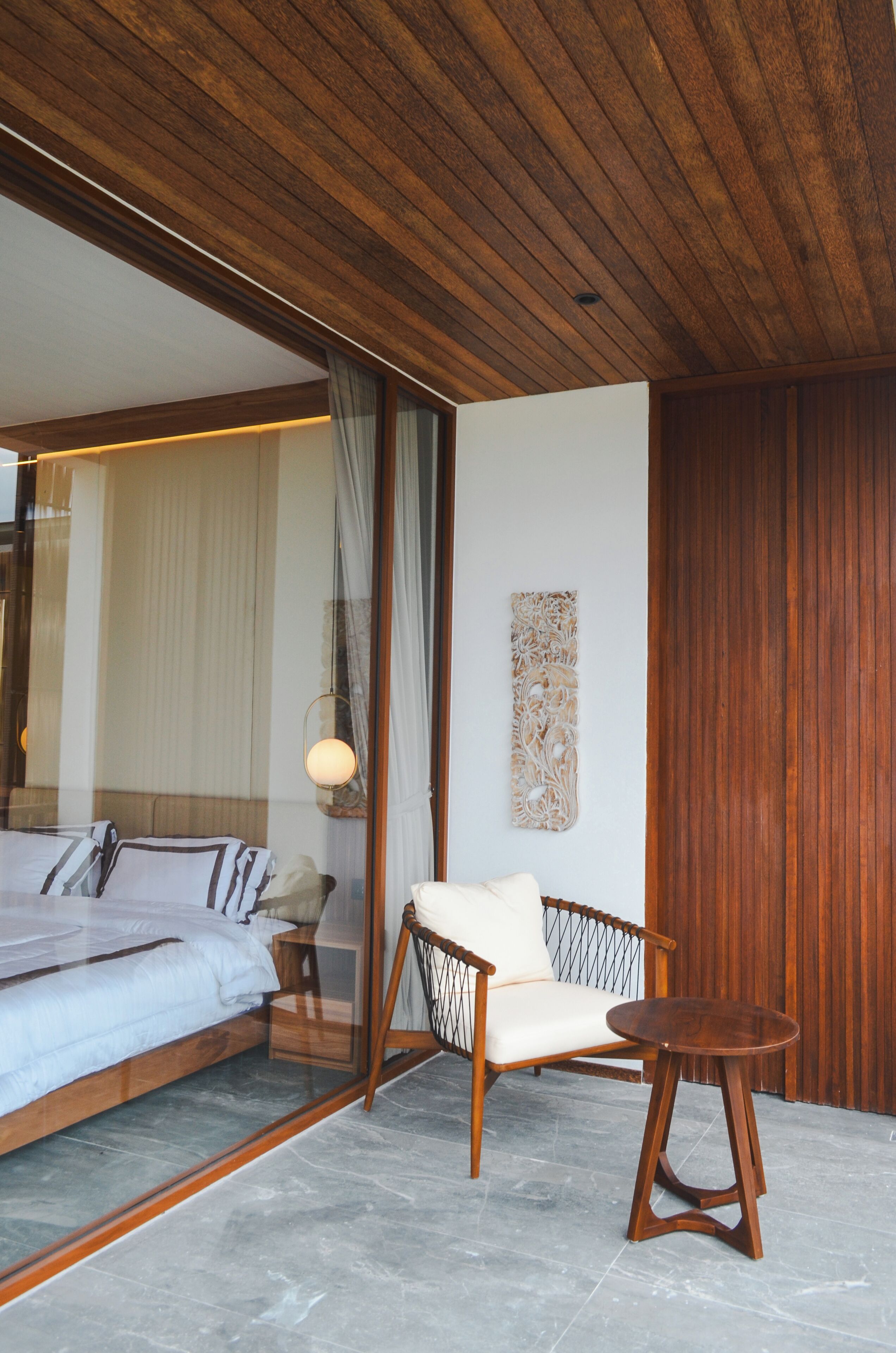 Studio Deluks, balkon, pemandangan kolam renang | Balkon