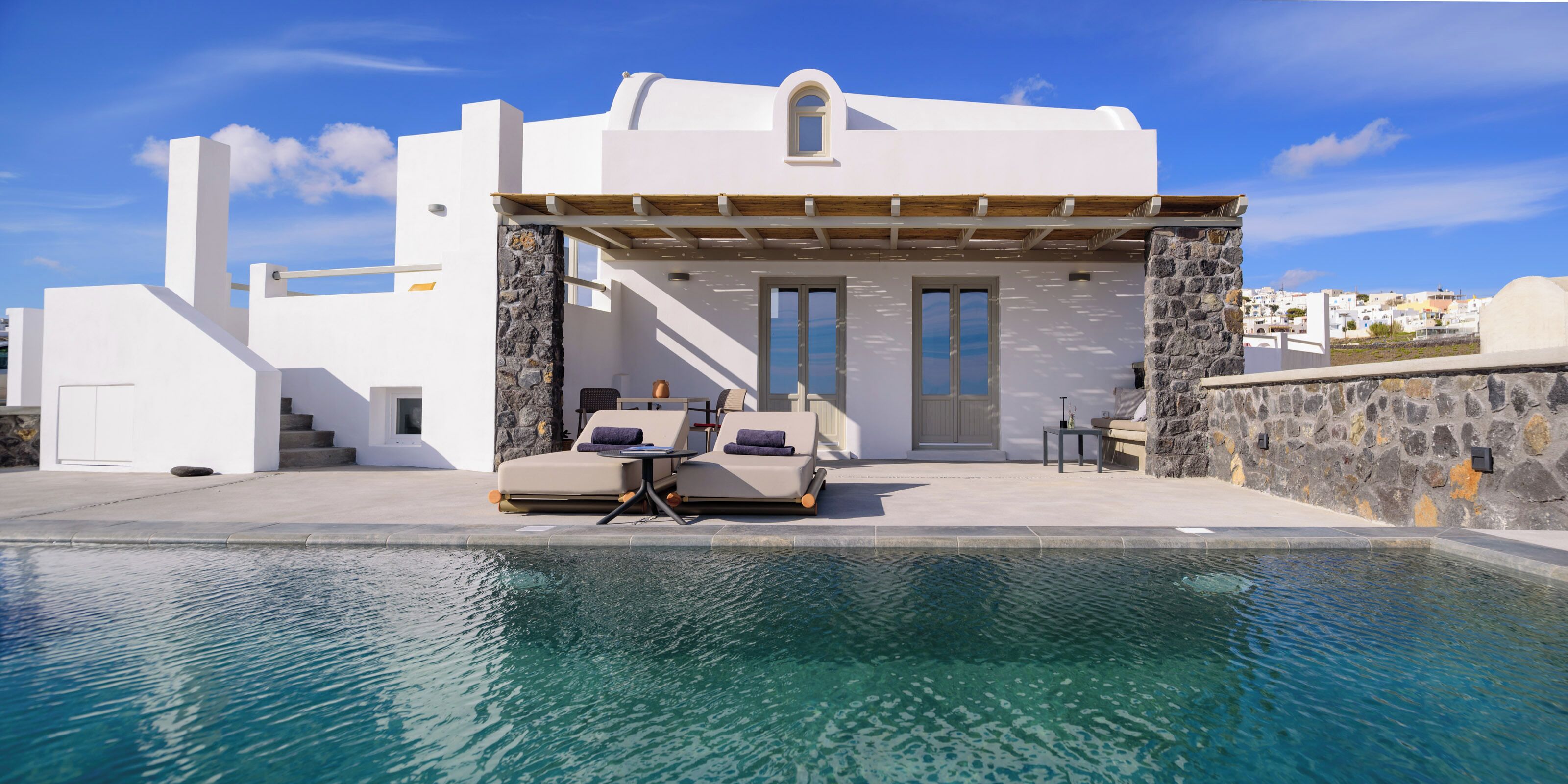 Villa – superior, sjøutsikt | Terrasse/patio