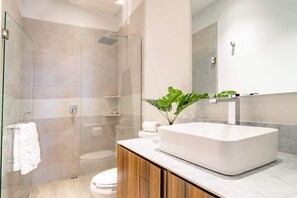 Shower, hair dryer