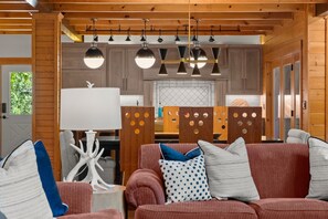 TV, fireplace - Private Luxe Retreat on Etowah River Peninsula (Dahlonega)