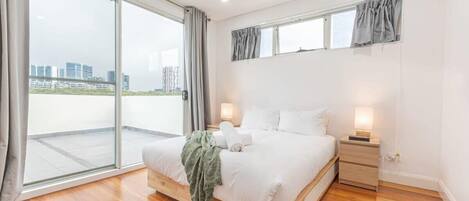 5 makuuhuonetta, silitysrauta/-lauta, Wi-Fi, vuodevaatteet