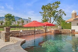 A heated pool