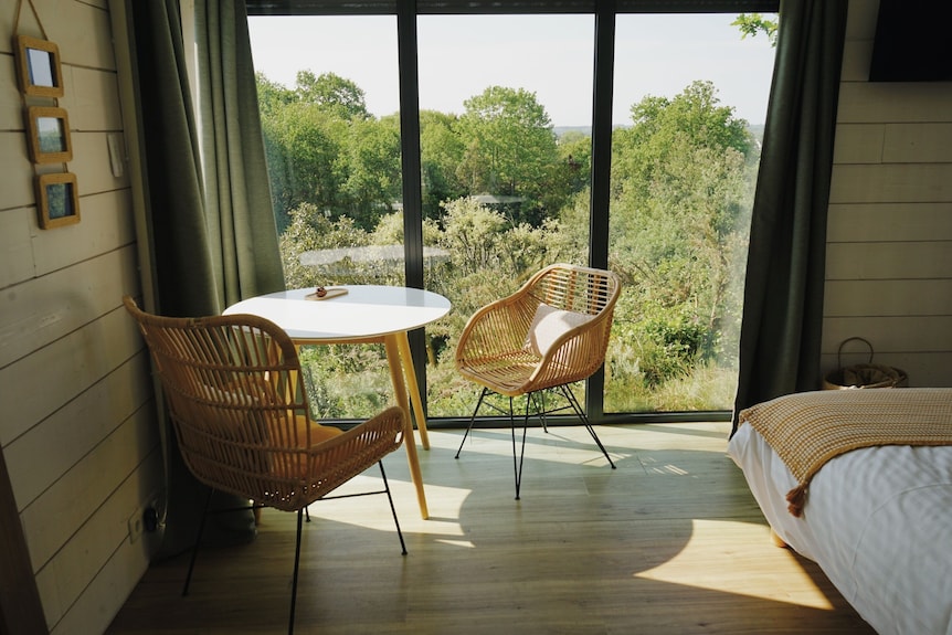 Sépale-kabine-panorama-ensuite Mit Bad-blick Ins Tal - Pont-Aven