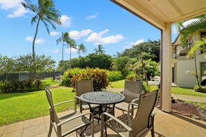 Outdoor dining - New Listing! Poolside Poi'pu Condo - 2BR Kahala (KOLOA)
