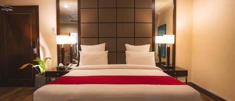 Deluxe Double Room | Kalis bunyi, seterika/papan seterika, Wi-fi percuma