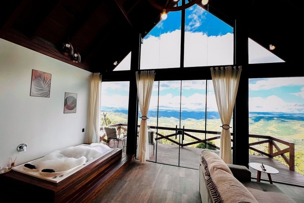 Honeymoon Cabin, Jetted Tub | Private spa tub