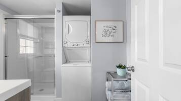 Towels, soap, toilet paper