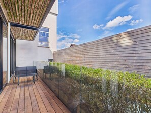 Deluxe appartement, 2 slaapkamers, balkon | Terras
