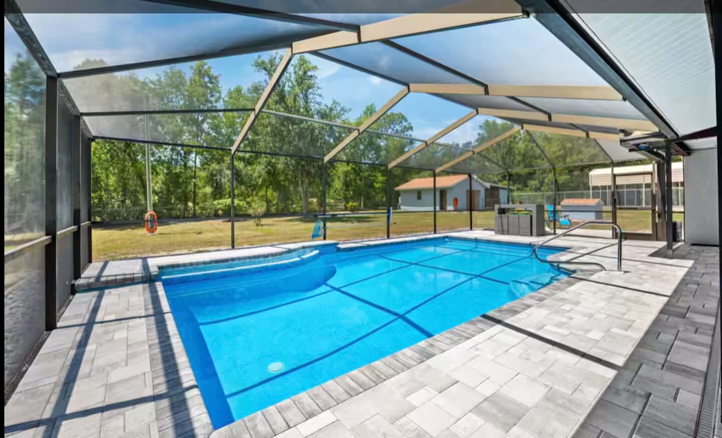 A heated pool
