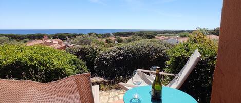 Blick von der Unterkunft