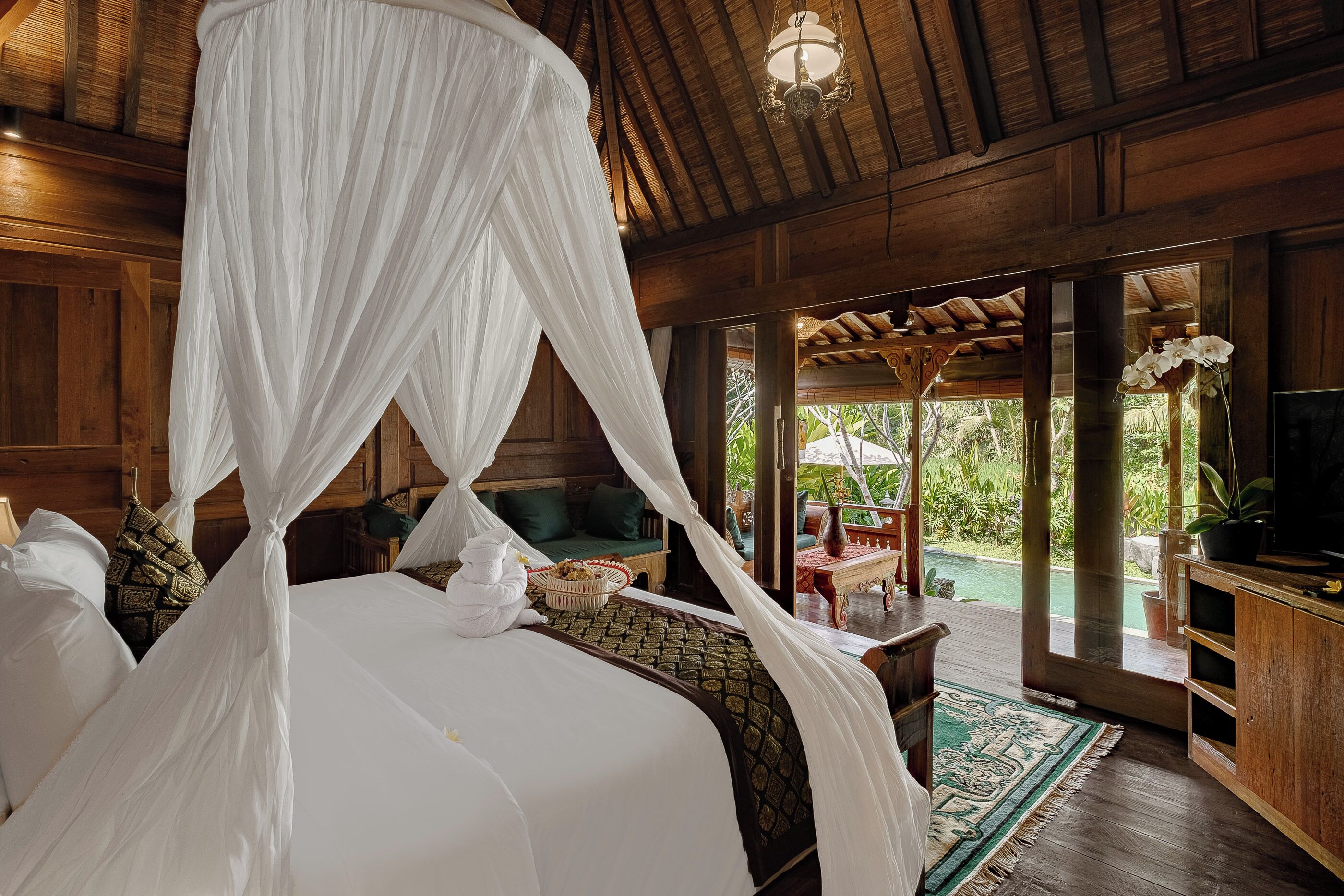 럭셔리 빌라, 수영장 전망 | 1 개의 침실, 책상, 무료 WiFi, 침대 시트