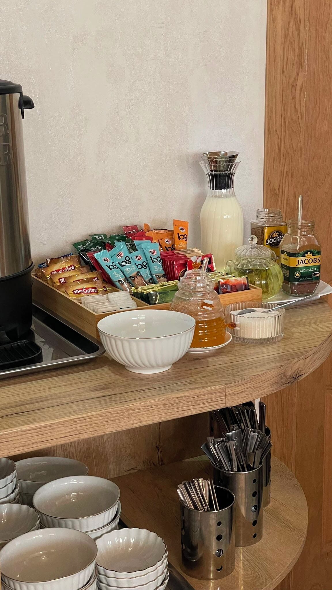 뷔페 아침 식사