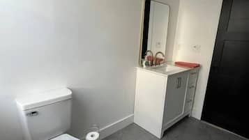 Hair dryer, towels