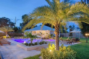 Pool - Heart of Old St. Augustine — Charm, Comfort, Hot Tub Oasis (St. Augustine)