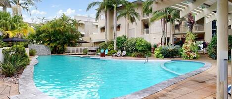 Indoor pool, a heated pool