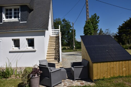 Beautiful apartment with land near the beach